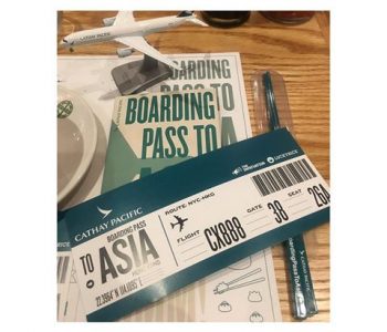 Boarding Pass To Asia With Cathay Pacific At Tiger Fork DC